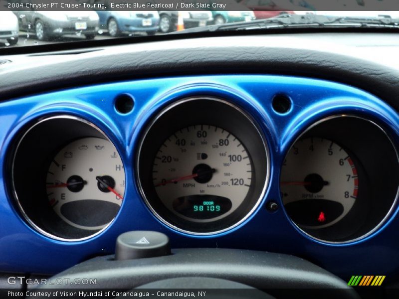 Electric Blue Pearlcoat / Dark Slate Gray 2004 Chrysler PT Cruiser Touring