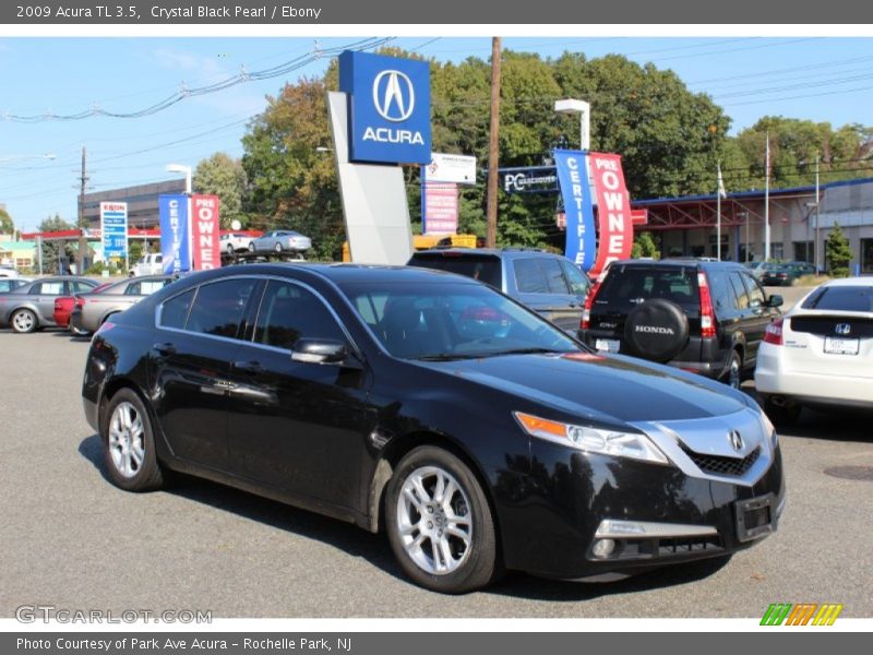 Crystal Black Pearl / Ebony 2009 Acura TL 3.5