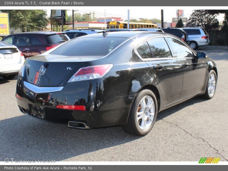 Crystal Black Pearl / Ebony 2009 Acura TL 3.5