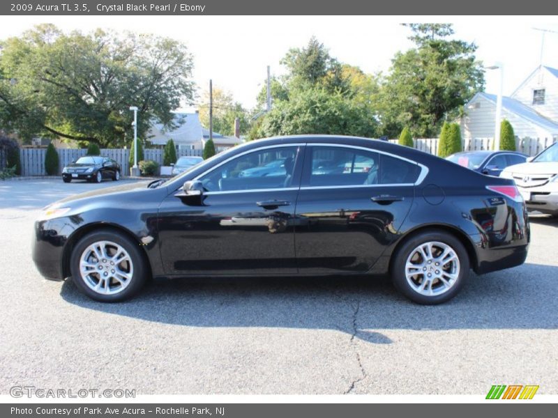 Crystal Black Pearl / Ebony 2009 Acura TL 3.5