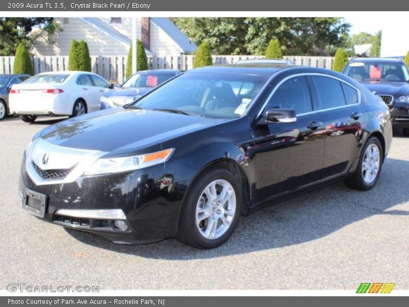 Crystal Black Pearl / Ebony 2009 Acura TL 3.5