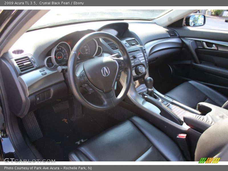 Crystal Black Pearl / Ebony 2009 Acura TL 3.5