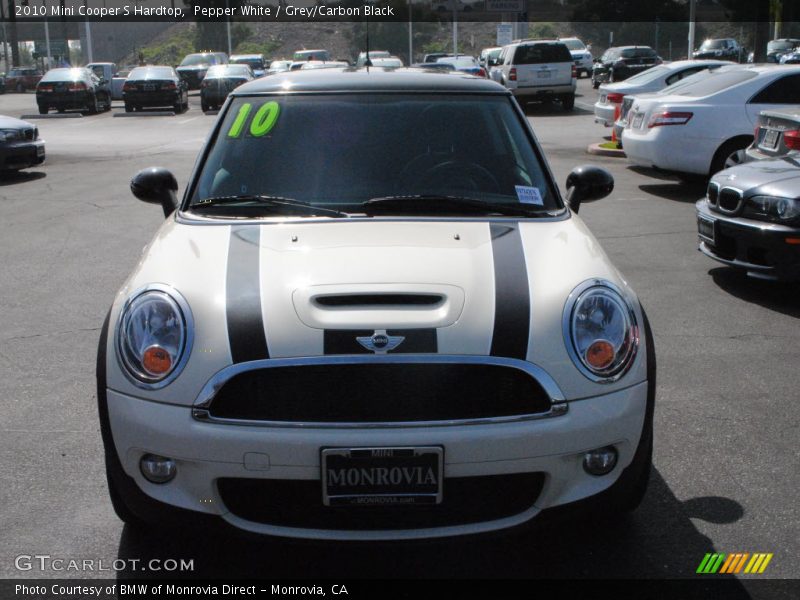 Pepper White / Grey/Carbon Black 2010 Mini Cooper S Hardtop