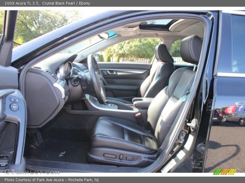 Crystal Black Pearl / Ebony 2009 Acura TL 3.5