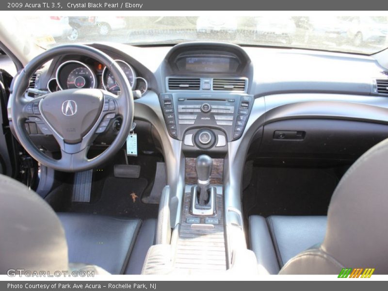 Crystal Black Pearl / Ebony 2009 Acura TL 3.5