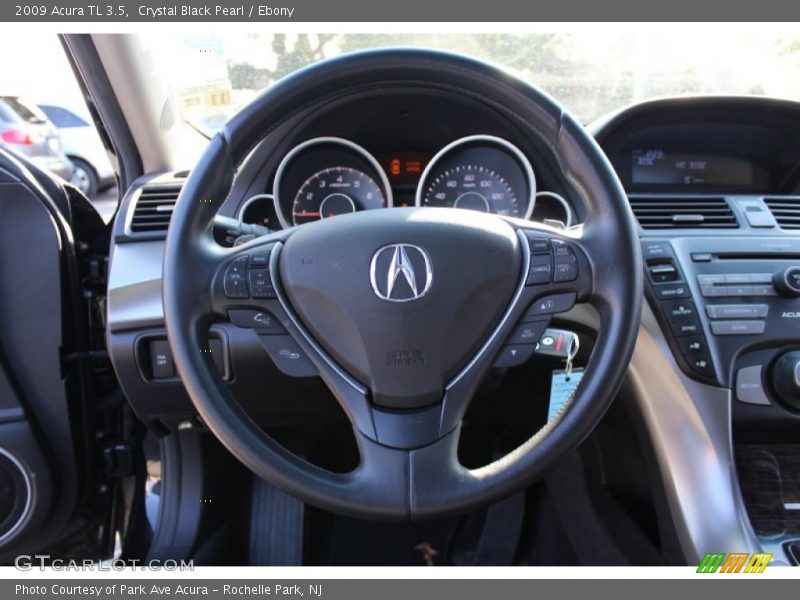 Crystal Black Pearl / Ebony 2009 Acura TL 3.5