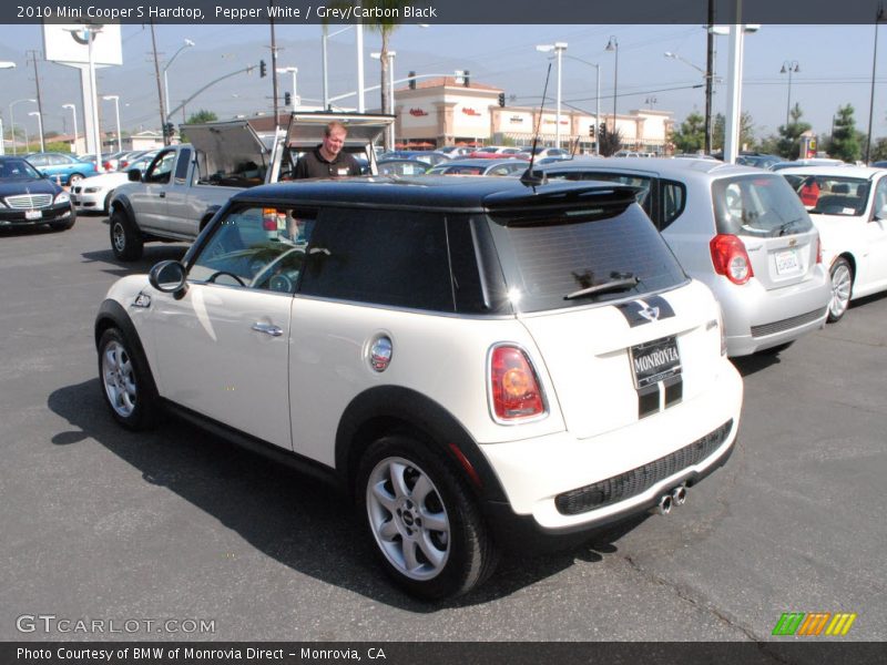 Pepper White / Grey/Carbon Black 2010 Mini Cooper S Hardtop