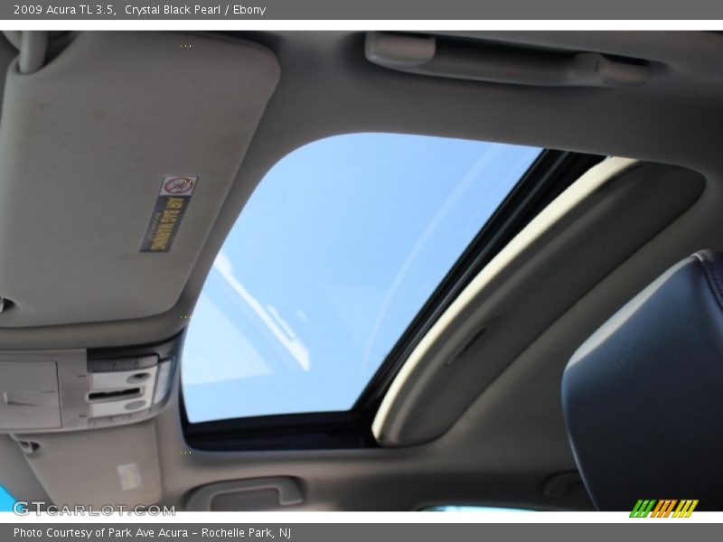 Crystal Black Pearl / Ebony 2009 Acura TL 3.5