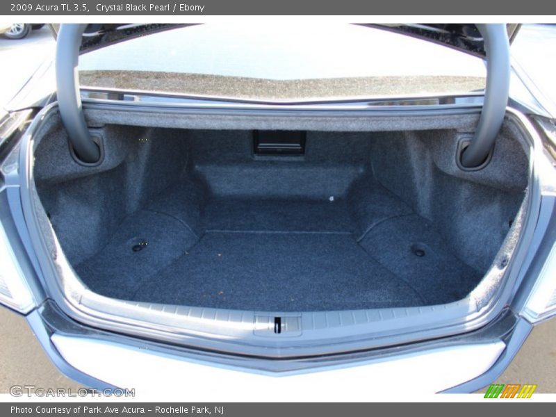 Crystal Black Pearl / Ebony 2009 Acura TL 3.5
