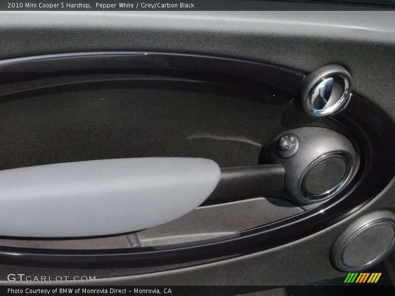 Pepper White / Grey/Carbon Black 2010 Mini Cooper S Hardtop