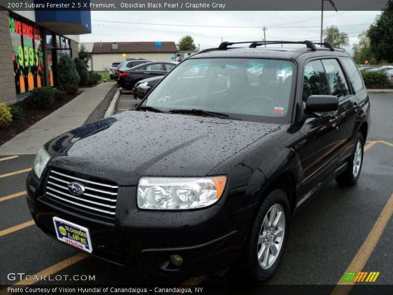 Obsidian Black Pearl / Graphite Gray 2007 Subaru Forester 2.5 X Premium