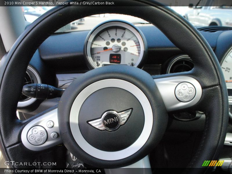 Pepper White / Grey/Carbon Black 2010 Mini Cooper S Hardtop