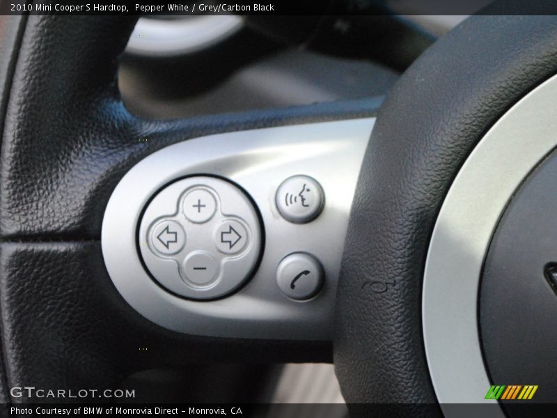 Pepper White / Grey/Carbon Black 2010 Mini Cooper S Hardtop