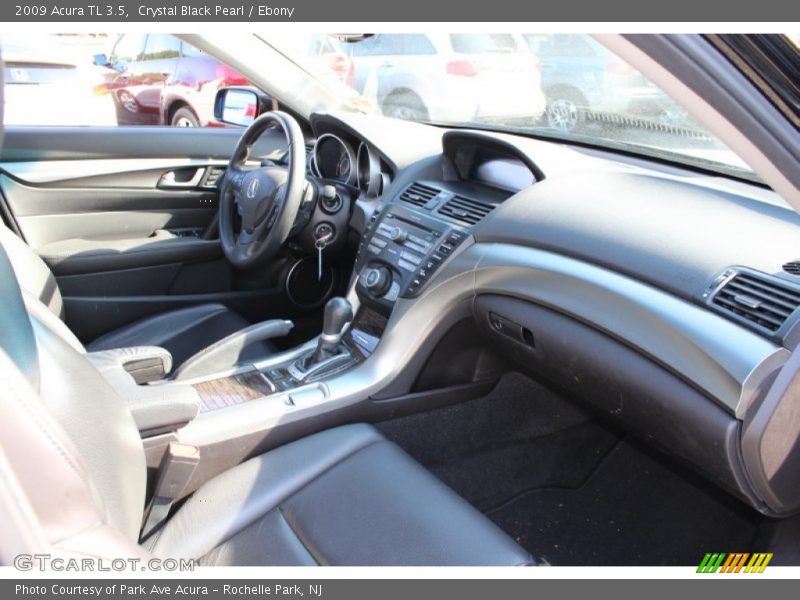 Crystal Black Pearl / Ebony 2009 Acura TL 3.5