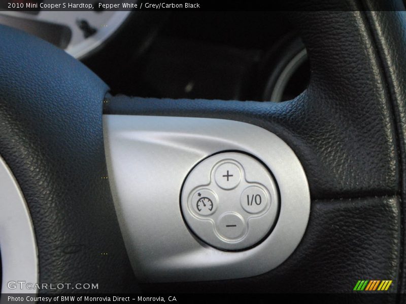 Pepper White / Grey/Carbon Black 2010 Mini Cooper S Hardtop