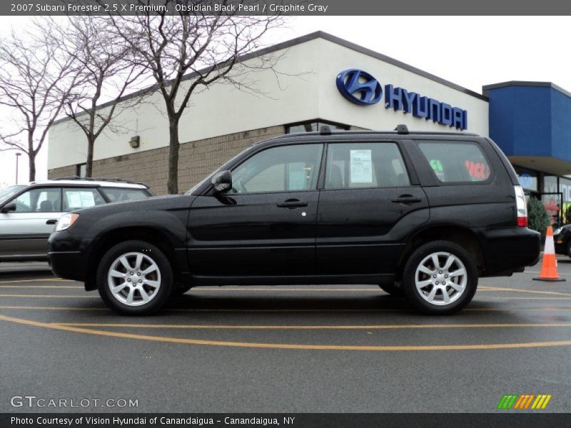 Obsidian Black Pearl / Graphite Gray 2007 Subaru Forester 2.5 X Premium