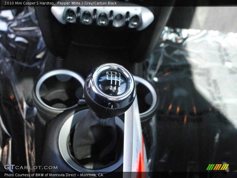 Pepper White / Grey/Carbon Black 2010 Mini Cooper S Hardtop
