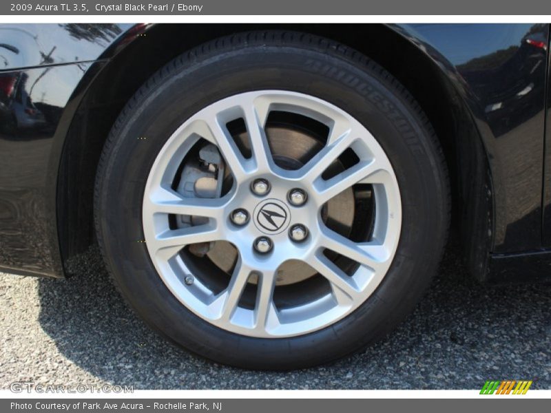 Crystal Black Pearl / Ebony 2009 Acura TL 3.5