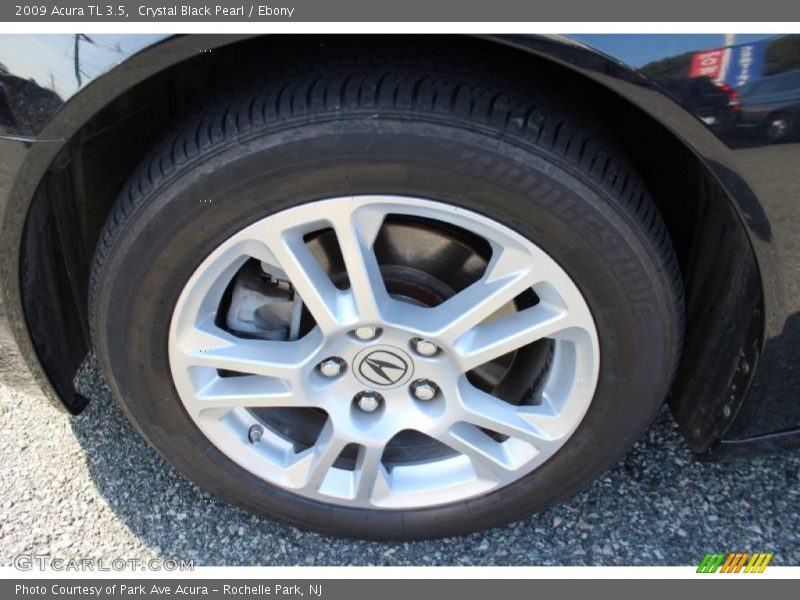 Crystal Black Pearl / Ebony 2009 Acura TL 3.5