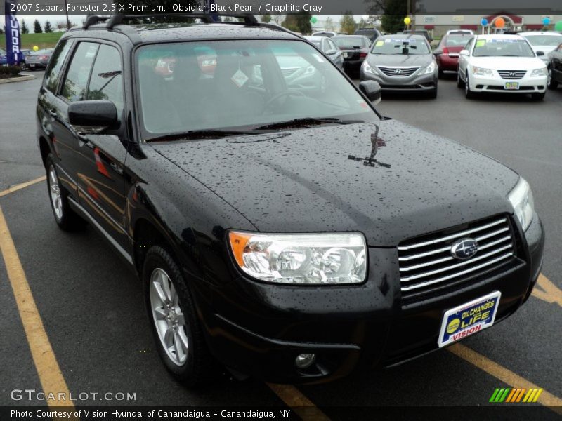 Obsidian Black Pearl / Graphite Gray 2007 Subaru Forester 2.5 X Premium