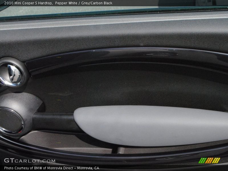 Pepper White / Grey/Carbon Black 2010 Mini Cooper S Hardtop