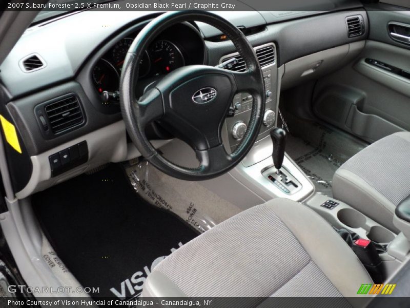 Obsidian Black Pearl / Graphite Gray 2007 Subaru Forester 2.5 X Premium