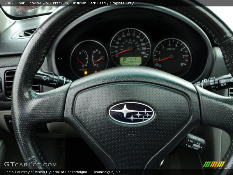 Obsidian Black Pearl / Graphite Gray 2007 Subaru Forester 2.5 X Premium