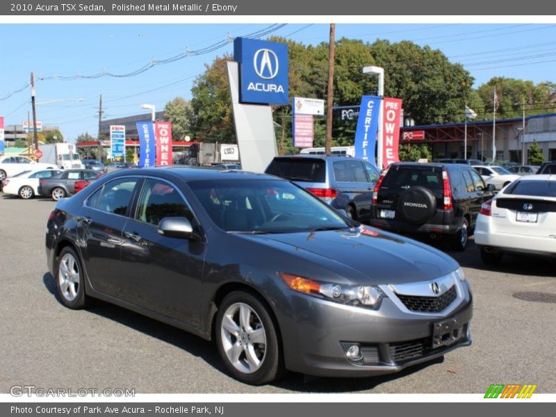 Polished Metal Metallic / Ebony 2010 Acura TSX Sedan
