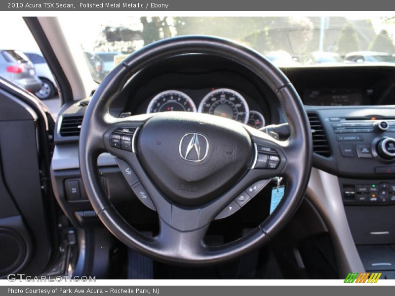Polished Metal Metallic / Ebony 2010 Acura TSX Sedan