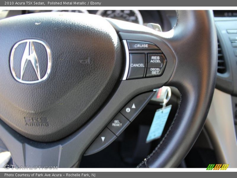 Polished Metal Metallic / Ebony 2010 Acura TSX Sedan