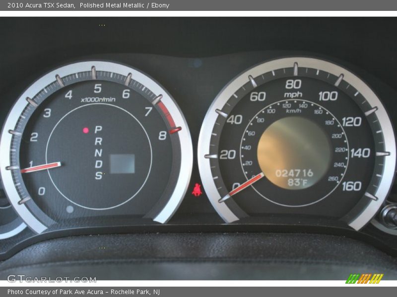  2010 TSX Sedan Sedan Gauges