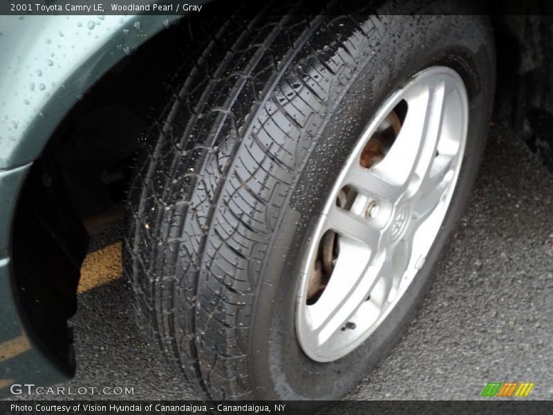 Woodland Pearl / Gray 2001 Toyota Camry LE