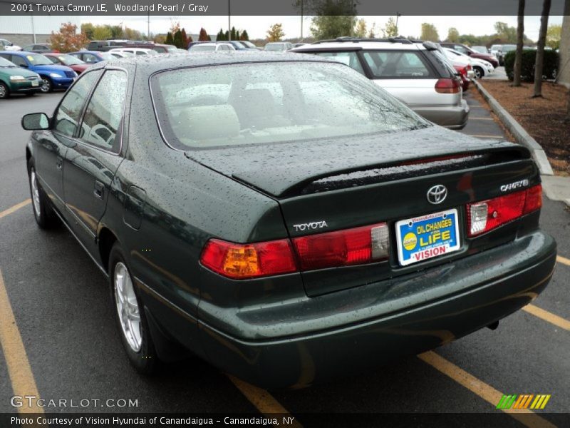 Woodland Pearl / Gray 2001 Toyota Camry LE
