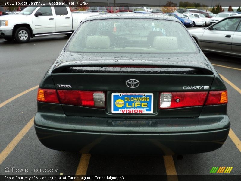 Woodland Pearl / Gray 2001 Toyota Camry LE