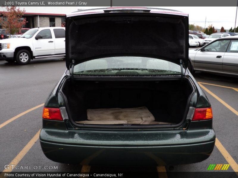 Woodland Pearl / Gray 2001 Toyota Camry LE