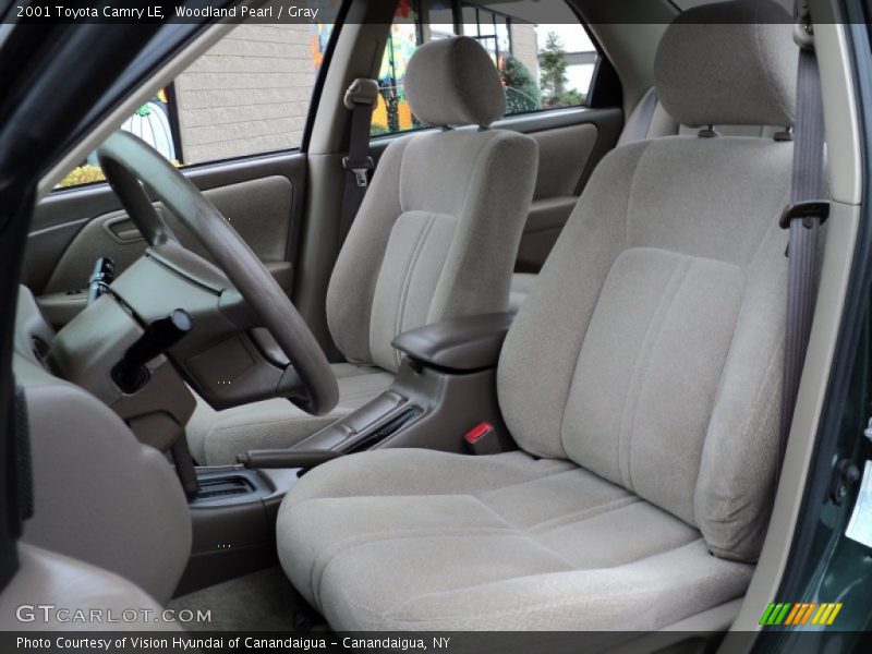 Woodland Pearl / Gray 2001 Toyota Camry LE