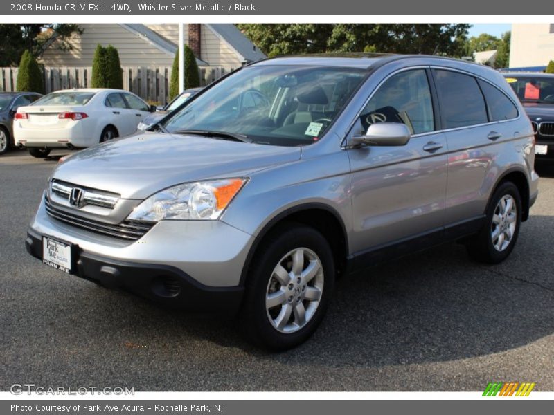 Whistler Silver Metallic / Black 2008 Honda CR-V EX-L 4WD