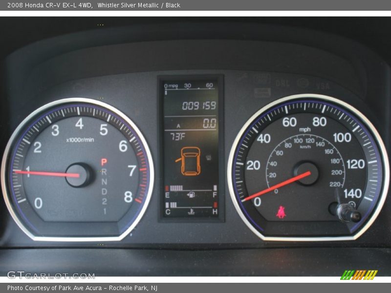 Whistler Silver Metallic / Black 2008 Honda CR-V EX-L 4WD