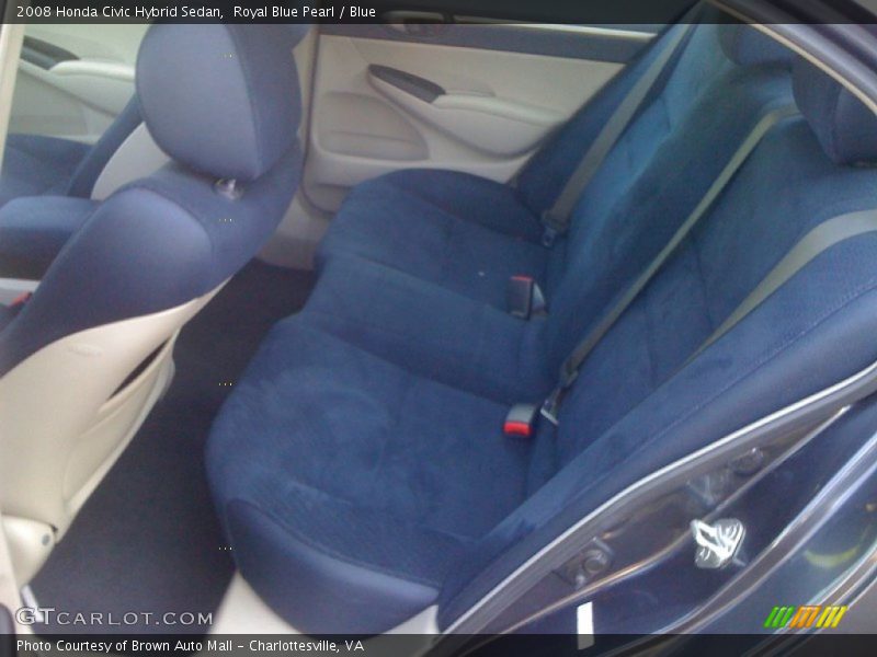  2008 Civic Hybrid Sedan Blue Interior