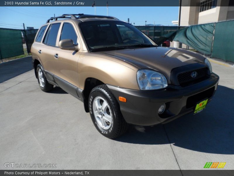 Sandstone / Gray 2003 Hyundai Santa Fe GLS