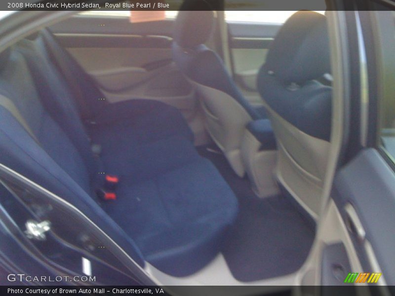 Royal Blue Pearl / Blue 2008 Honda Civic Hybrid Sedan