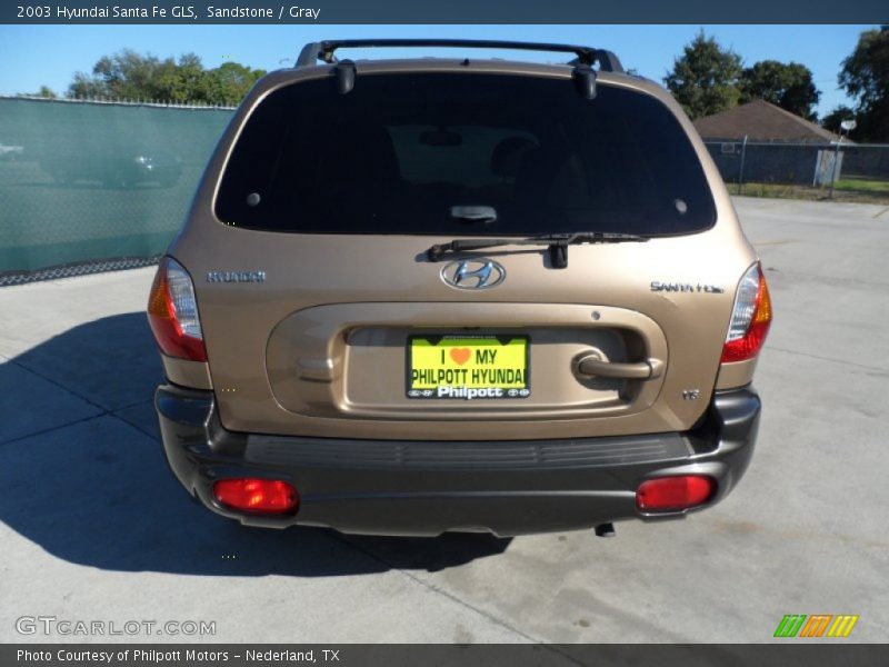 Sandstone / Gray 2003 Hyundai Santa Fe GLS