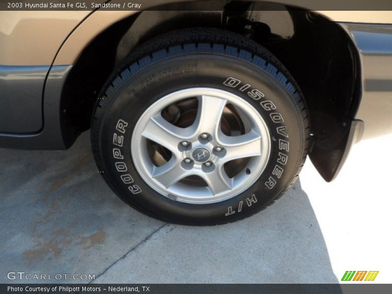 Sandstone / Gray 2003 Hyundai Santa Fe GLS