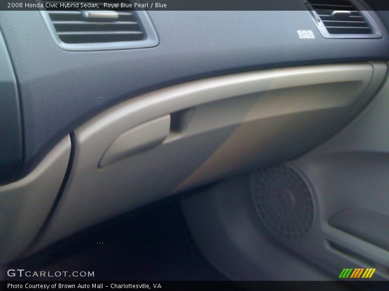 Royal Blue Pearl / Blue 2008 Honda Civic Hybrid Sedan