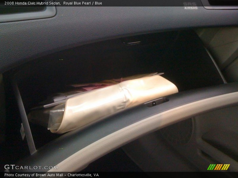 Royal Blue Pearl / Blue 2008 Honda Civic Hybrid Sedan