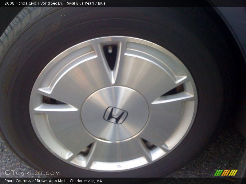 Royal Blue Pearl / Blue 2008 Honda Civic Hybrid Sedan