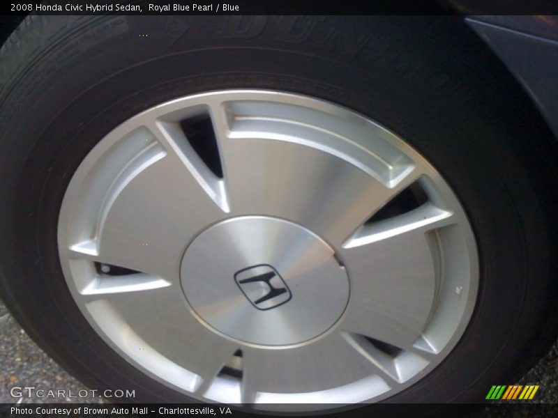 Royal Blue Pearl / Blue 2008 Honda Civic Hybrid Sedan
