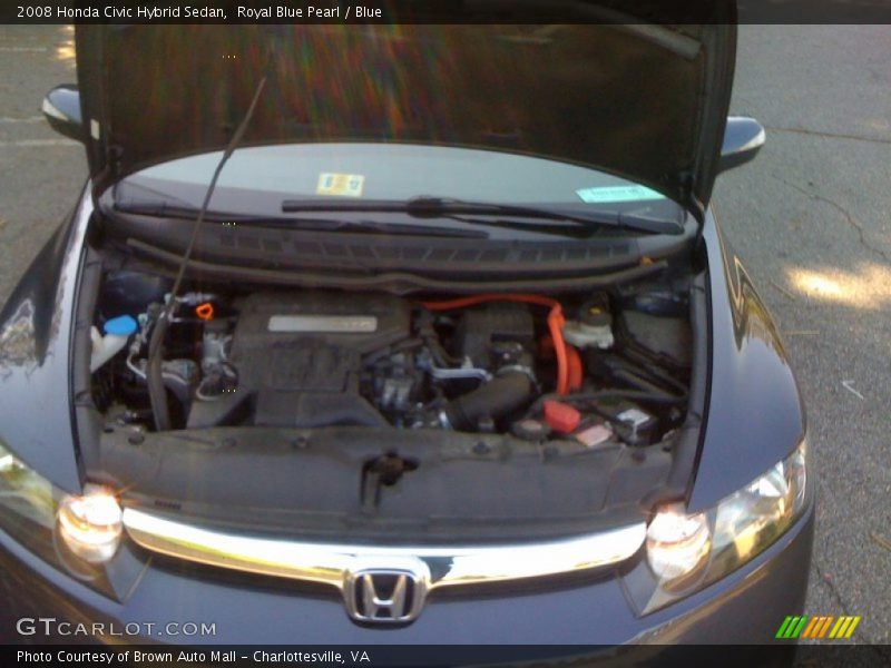 Royal Blue Pearl / Blue 2008 Honda Civic Hybrid Sedan