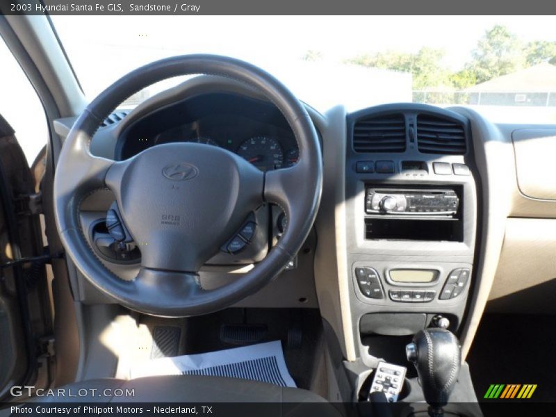 Sandstone / Gray 2003 Hyundai Santa Fe GLS