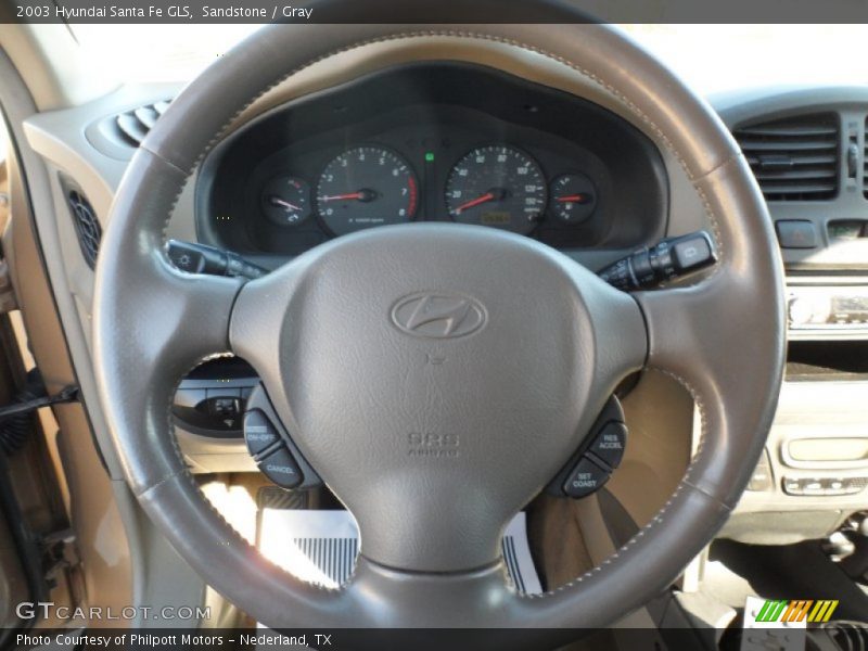 Sandstone / Gray 2003 Hyundai Santa Fe GLS